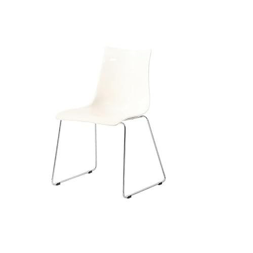 GELASIGE Bürostuhl Nordic Transparent Stuhl Hause Komfortable Rückenlehne Esszimmer Dressing Hocker Einfache Homeoffice-Schreibtischstühle von GELASIGE