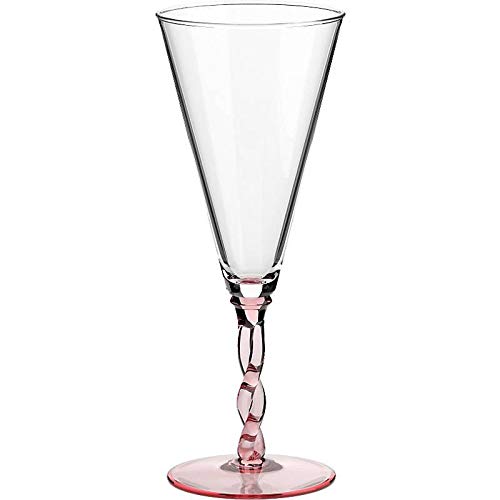 Eiscremeglas Eisbecher Cocktailglas Toscana Amore Vero 700ml rosa von CRISTALICA