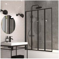 Exalt transparente schwarze faltbare und schwenkbare Badewannenabtrennung, H.140 x B.110 cm GELCO DESIGN Exalt transparente schwarze faltbare und schwenkbare Badewannenabtrennung, H.140 x B.110 cm GELCO DESIGN von GELCO DESIGN