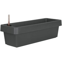 Geli - Bewässerungsblumenkasten viva Anthrazit 80 x 21,2 cm - Kunststoff von GELI