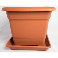 Pflanzkübel NORA mit Untersetzer in versch. Farben und Größen von GELI