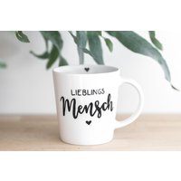 Tasse Lieblingsmensch Becher Geschenk Mit Name Personalisiert von GELIEBTESKINDShop