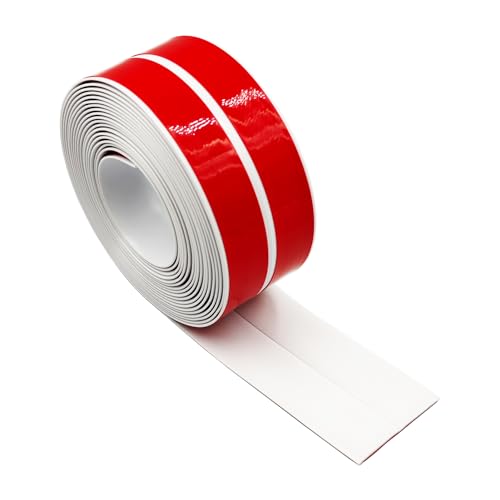GELINTONG Weichsockelleiste aus PVC - Neues Upgrade Biegbare Knickleiste-selbstklebende Abschlussleiste-Flexible Dekorative Zierleiste Profil - Haus Dekoration (weiß, 6Meter 30 x 30 mm) von GELINTONG