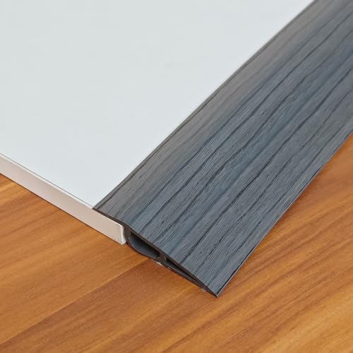 PVC Schwellenrampe,Selbstklebende,Boden Übergangsleiste,Schwelle Reduzierstück,Abschluss Übergangsprofil höhenausgleich,Abdeckleisten, Übergangsschiene,Teppichkantenleiste (C, 1meter × 1.5cm) von GELINTONG