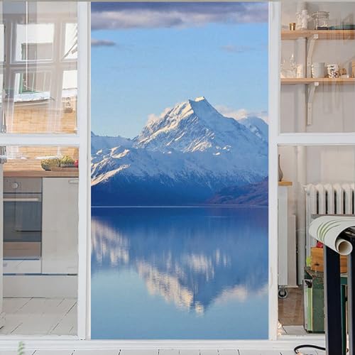 Berg Keine-Kleber Sichtschutzfoli Fensterfolie Bad Dekofolie Sichtschutzfolie Fensterfolie Statische Einfache Entfernung Wiederverwendbar Sichtschutzfolie 50x100cm von GELOUT