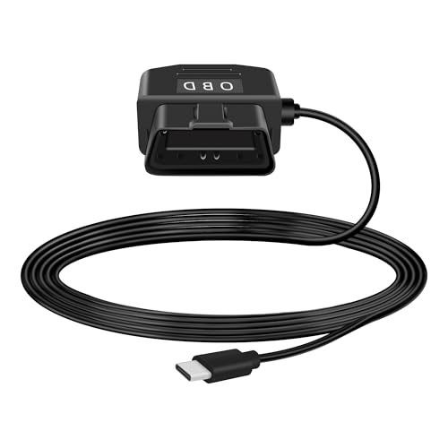 GELRHONR OBD Stromkabel für Dashcam, OBD2 auf Typ C mit Schaltertaste, 24 Stunden Überwachung/ACC-Modus, 12-24 V bis 5 V 23 A, für Dashcam, GPS oder Radar-3.5M/11.5Ft GELRHONR OBD Stromkabel für Dashcam, OBD2 auf Typ C mit Schaltertaste, 24 Stunden Überwachung/ACC-Modus, 12-24 V bis 5 V 23 A, für Dashcam, GPS oder Radar-3.5M/11.5Ft von GELRHONR
