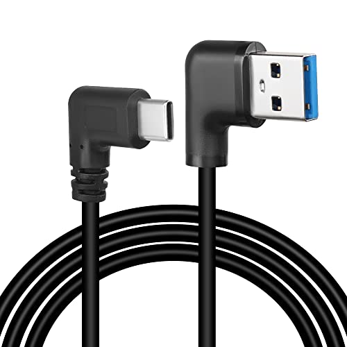 GELRHONR Rechtwinkliges USB Typ C Kabel, 90 Grad 18W Schnelllade USB A zu USB C Kabel (Rechts-1M) von GELRHONR