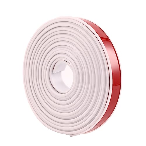 GELUNBIY U-förmiges, Flexibles selbstklebendes Möbelkantenband, weiches PTE-Kantenband, zum Abziehen und Aufkleben, zusammenklappbarer Kantenschutz, für Schrankreparatur (U17 mm x 3 m, weiß) von GELUNBIY