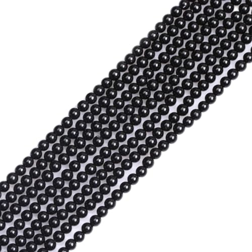 4mm runden schwarzen Turmalin Edelstein Perlen Strang 15 Zoll, Schmuckherstellung Perlen 4mm runden schwarzen Turmalin Edelstein Perlen Strang 15 Zoll, Schmuckherstellung Perlen von GEM-INSIDE CREATE YOUR OWN FASHION