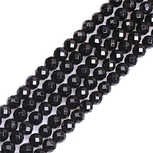 GEM-INSIDE CREATE YOUR OWN FASHION Sweet & Happy Girl'S Store 6mm facettierte (32 Gesichter) Edelstein-AA Grade schwarz Achat Perlen Strang 15 Zoll Schmuckherstellung Perlen von GEM-INSIDE CREATE YOUR OWN FASHION