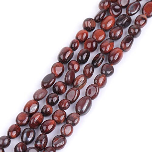 Sweet & Happy Girl'S Store 6x8mm Freeform Kartoffelform Edelstein Red Tiger Eye Perlen Strang 15 Zoll Schmuckherstellung Perlen von GEM-INSIDE CREATE YOUR OWN FASHION