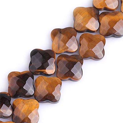 GEM-Inside 30 Stück 12 mm facettierte Kleeblatt-Pflanze Blume Natur Tigerauge Stein Edelstein Halbedelstein Charms Perlen für Schmuckherstellung 38,1 cm Strang Chakren Perlen GEM-Inside 30 Stück 12 mm facettierte Kleeblatt-Pflanze Blume Natur Tigerauge Stein Edelstein Halbedelstein Charms Perlen für Schmuckherstellung 38,1 cm Strang Chakren Perlen von GEM-INSIDE CREATE YOUR OWN FASHION