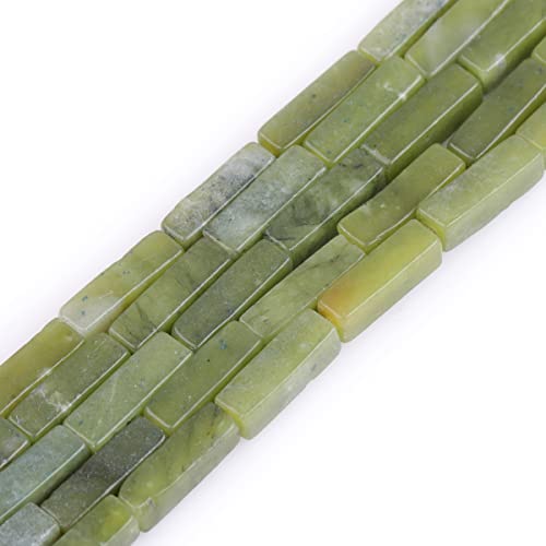 GEM-Inside 4 x 13 mm natürliche grüne Nephrit Jade rechteckiges quadratisches Rohr Würfel Quader Säule Halbedelsteine Chakren Stein Perlen grün für Schmuckherstellung DIY Handarbeit Bastelbedarf 38,1 GEM-Inside 4 x 13 mm natürliche grüne Nephrit Jade rechteckiges quadratisches Rohr Würfel Quader Säule Halbedelsteine Chakren Stein Perlen grün für Schmuckherstellung DIY Handarbeit Bastelbedarf 38,1 von GEM-INSIDE CREATE YOUR OWN FASHION