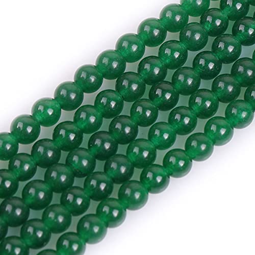 GEM-Inside Natürliche 4 mm grüne Jade runde Edelsteinperlen Halbedelsteine lose Perlen für Schmuckherstellung, 38,1 cm von GEM-INSIDE CREATE YOUR OWN FASHION