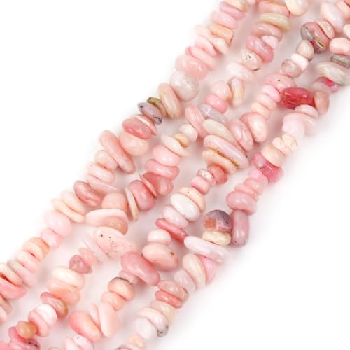 GEM-Inside Freiform-Edelstein, 6 x 8 mm, rosa Opal-Perlen, Armbandperlen für Schmuckherstellung, Strang, 38,1 cm, 100 Stück von GEM-INSIDE CREATE YOUR OWN FASHION