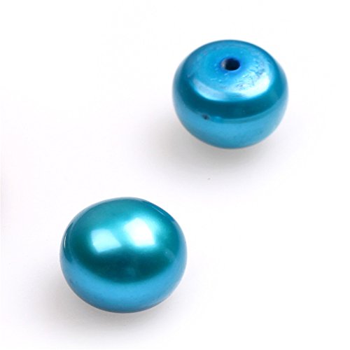 Gem-Inside echte Süßwasser-Zuchtperlen, halbgebohrt, halbe Kugel, blau, Cabochon, Süßwasser-Zuchtperlen, lose Perlen für Schmuckherstellung, 60 Stück Gem-Inside echte Süßwasser-Zuchtperlen, halbgebohrt, halbe Kugel, blau, Cabochon, Süßwasser-Zuchtperlen, lose Perlen für Schmuckherstellung, 60 Stück von GEM-INSIDE CREATE YOUR OWN FASHION