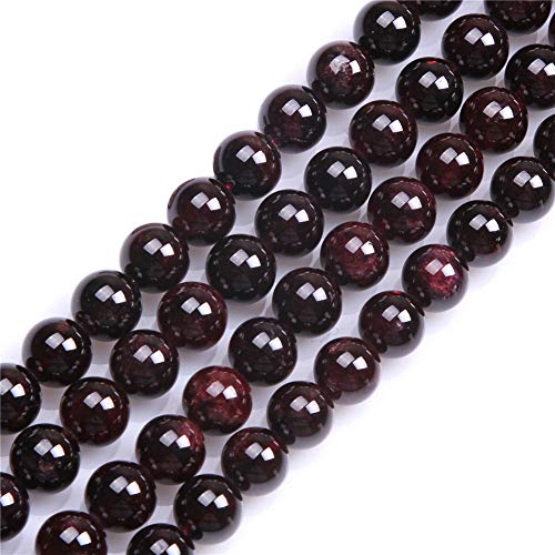 SHG Store 10 mm Rund dunkel rot Granat Perlen Strand 38,1 cm Schmuckherstellung Perlen, rot, 10 mm von GEM-INSIDE CREATE YOUR OWN FASHION