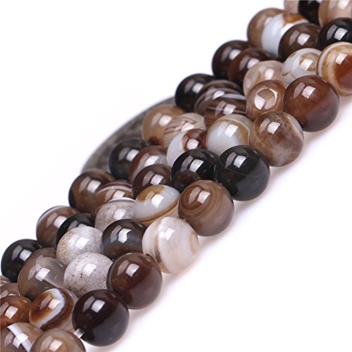 SHG Store schwarz rund 6 mm, Achat Perlen 38,1 cm von GEM-INSIDE CREATE YOUR OWN FASHION