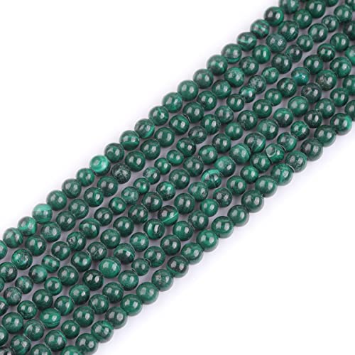 SHG store 3--4mm Natur Grün runde Edelstein-Malachit-Stein Strang 15 Zoll Schmuckherstellung Perlen von GEM-INSIDE CREATE YOUR OWN FASHION