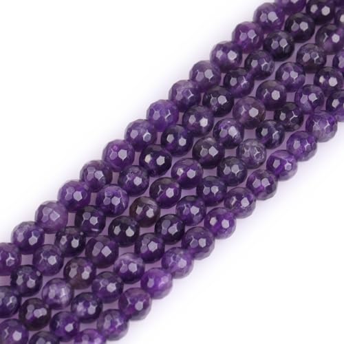 SHG store Natur 6mm runden facettierten Light Purple Amethyst Perlen Strang 15 Zoll Schmuckherstellung Perlen von GEM-INSIDE CREATE YOUR OWN FASHION