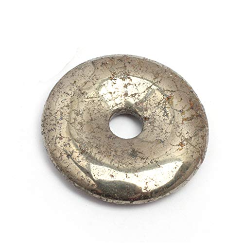 Sweet & Happy Girl'S Store 30mm Ring-Edelstein-Silber Grau Pyrit Perlen f¨¹r Ohrringe und Perlen-Anh?nger (7mm) 1 St¨¹ck Schmuck, die Anh?nger von GEM-INSIDE CREATE YOUR OWN FASHION