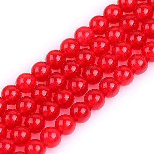 Sweet & Happy Girl'S Store 6mm Edelstein Red Jade Perlen Strang 15 Zoll Schmuckherstellung Perlen von GEM-INSIDE CREATE YOUR OWN FASHION