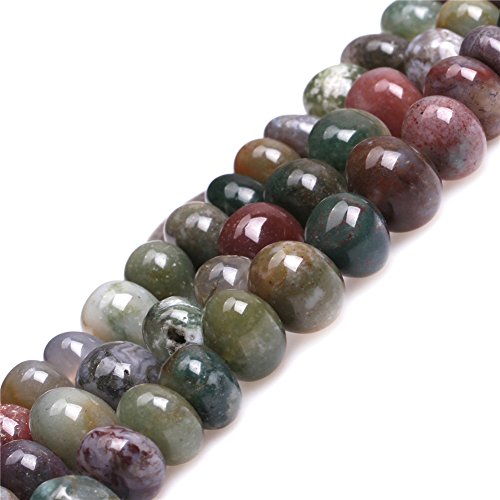 Sweet & Happy Girl'S Store 8x12mm Natur Freeform Kartoffeledelstein Indien Achat Perlen Strang 15 Zoll Schmuckherstellung Perlen von GEM-INSIDE CREATE YOUR OWN FASHION