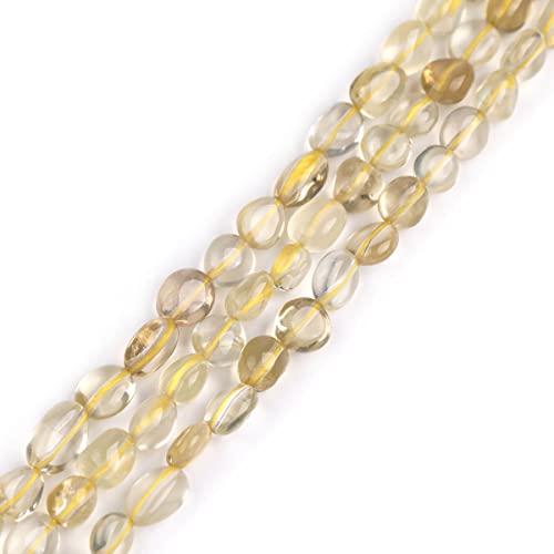 GEM-INSIDE CREATE YOUR OWN FASHION Sweet & Happy Girl'S Store6x8mm Freeform Kartoffelform Edelstein Lemon Quarz Perlen Strang 15 Zoll Schmuckherstellung Perlen von GEM-INSIDE CREATE YOUR OWN FASHION