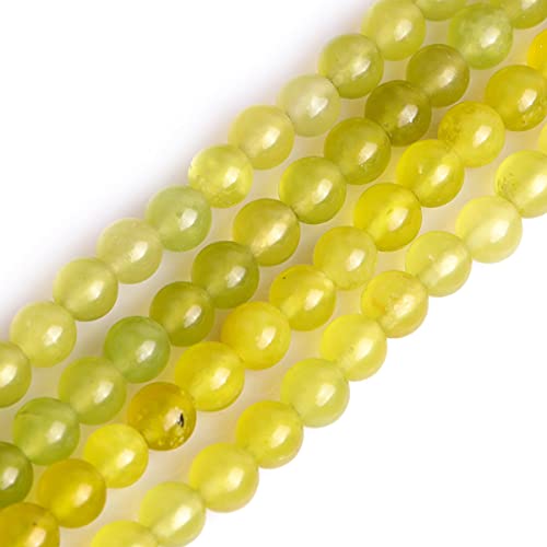 Sweet & Happy Girl's store 6mm Edelstein Lemon Stein Strang 15 Zoll Schmuckherstellung Perlen von GEM-INSIDE CREATE YOUR OWN FASHION