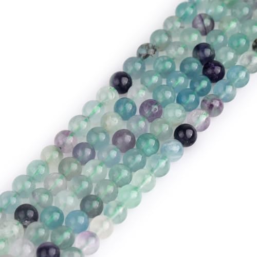 Sweet & Happy Girl's store 6mm Edelstein Natur Fluorit Perlen Strang 15 Zoll Schmuckherstellung Perlen von GEM-INSIDE CREATE YOUR OWN FASHION