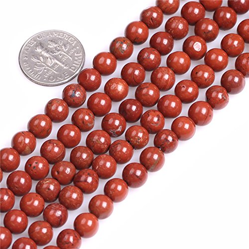 Sweet & Happy Girl's store 6mm Natur Edelstein Rot Jaspis Perlen Strang 15 Zoll Schmuckherstellung Perlen von GEM-INSIDE CREATE YOUR OWN FASHION