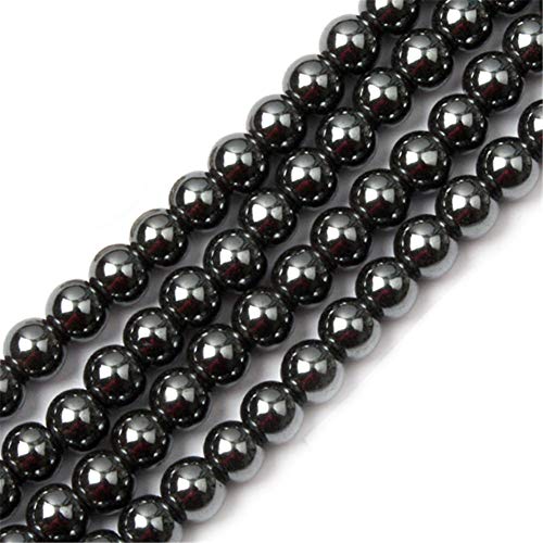 Sweet & Happy Girl's store 6mm schwarz H?matit Perlen Strang 15 Zoll Schmuckherstellung Perlen von GEM-INSIDE CREATE YOUR OWN FASHION