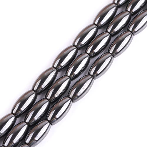 Sweet & Happy Girl's store 8x16mm olivary schwarz H?matit Perlen Strang 15 Zoll-Schmucksachen, Perlen von GEM-INSIDE CREATE YOUR OWN FASHION
