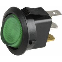 Einpoliger Schalter Ø23 grün leuchtend von GEMINOX