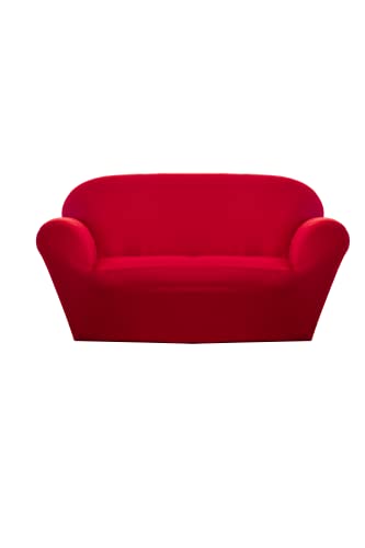 GEMITEX Flexy Sofabezug für 2-Sitzer, Bordeaux,, Universal, mit Stangen, Stoff von GEMITEX