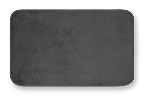 GEMITEX Merino Teppich 40 x 70 cm, anthrazit, ultraweich, Polyester von GEMITEX