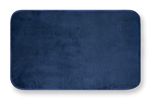 GEMITEX Merlin Teppich, 40 x 70 cm, Blau, saugfähig, Polyester von GEMITEX
