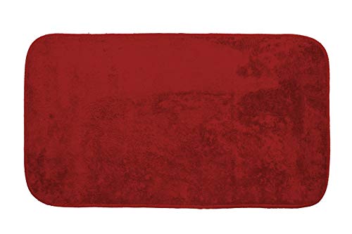 GEMITEX Merlino Teppich, 40 x 70 cm, Bordeaux, Mikrofaser, Polyester von GEMITEX