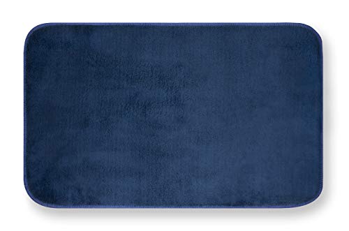 GEMITEX Merlin Teppich, 50 x 80 cm, Blau, saugfähig, Polyester von GEMITEX