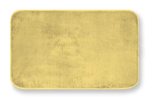 GEMITEX Teppich MERLINO 50 x 80 blau ULTRASSORBENTE Polyester, Gelb von GEMITEX