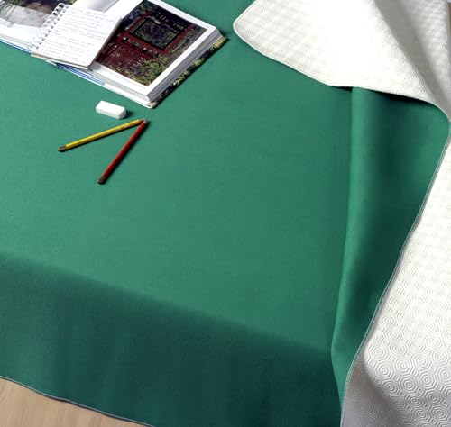 GEMITEX Tischschoner Made in Italy rutschfest, stoßfest, doppelseitig, weiß/grün, 140 x 220 cm, dekoriert und schützt Ihren Tisch vor Stößen, Kratzern und Flüssigkeiten, mit Overlock-Rand GEMITEX Tischschoner Made in Italy rutschfest, stoßfest, doppelseitig, weiß/grün, 140 x 220 cm, dekoriert und schützt Ihren Tisch vor Stößen, Kratzern und Flüssigkeiten, mit Overlock-Rand von GEMITEX