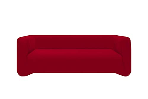 GEMITEX Flexy Sofabezug für 3-Sitzer, Bordeaux, hergestellt in Italien Universal, elastisch, mit Stangen von GEMITEX