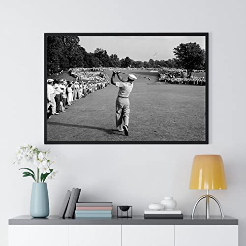 Ben Hogan Famous Golf Shot Retro Poster Bild auf Leinwand XXL Wall Art Leinwand Gemälde Schlafzimmer Wohnzimmer Dekoration 40x60cm Rahmenlos von GEMMII