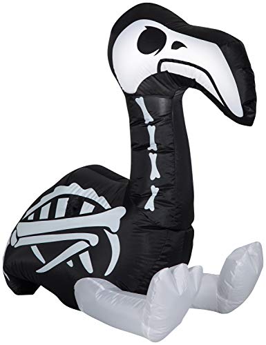 Gemmy Airblown Skelett-Flamingo, 91 cm hoch, mehrfarbig von GEMMY
