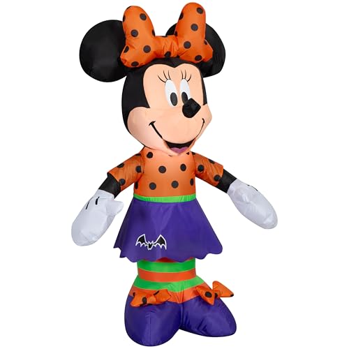 Gemmy Minnie Mouse Polka Dot Fledermaus Halloween Airblown Aufblasbare Disney Halloween Dekoration von GEMMY