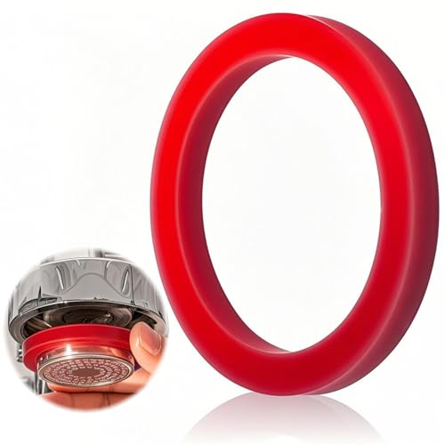 GEMSENBOFU Verbesserte E61 Siebträger Dichtung für Espressomaschine, Silikon O-Ring Dichtungsring Kaffeemaschine Brühgruppe Brühkopfdichtung, ø73 x57 x8 mm (Rot) von GEMSENBOFU