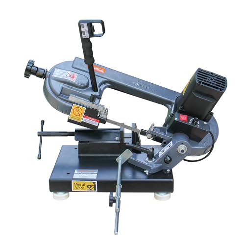 BOKA BS-85 Metallbandsäge – 0-45° Gehrungsschnitt, variable Geschwindigkeit, 230V/1000W Motor, präzise & robuste Metallsäge von GEMTO