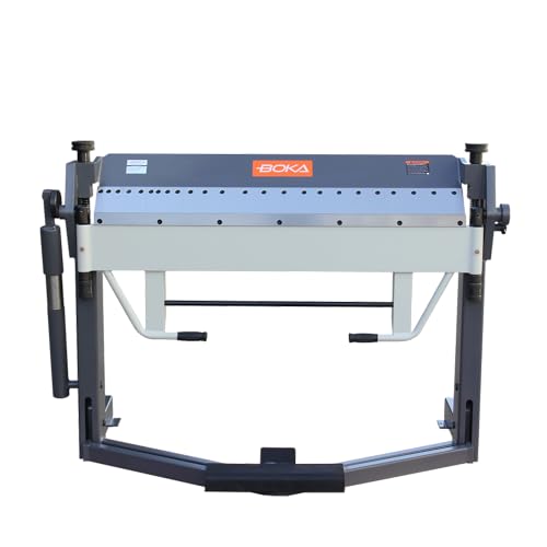 GEMTO Abkantbank PBB-1270/2 – 1270 mm Schwenkbiegemaschine für Metallbleche bis 2,0 mm, manuelle Kantbank, Blechbiegemaschine 0–135°, segmentierte Oberwange, Fußpedal von GEMTO
