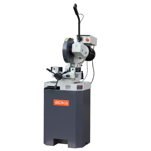 GEMTO CS-315 Manuelle Metallkreissäge, 315mm Sägeblatt, HSS-Blatt, Robuste Gehrungssäge mit Doppel-Schraubstock von GEMTO