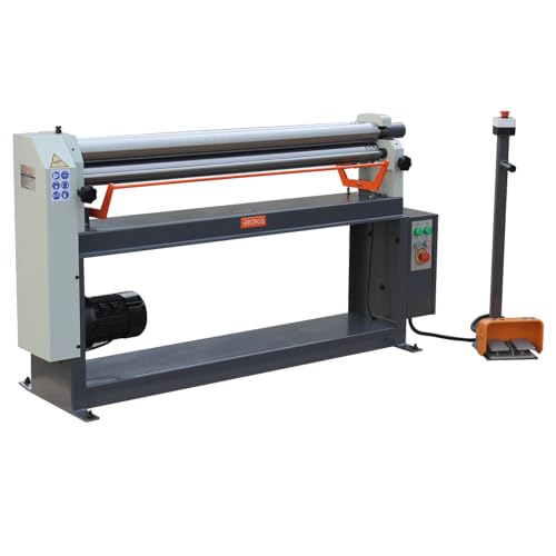 GEMTO ESR-1300x1.5 Dreiwalzen-Rundbiegemaschine, mit Elektromotor und Konusbiegevorrichtung, Blechdicke max. 1.5mm, maximale Walzdicke 1300 mm von GEMTO